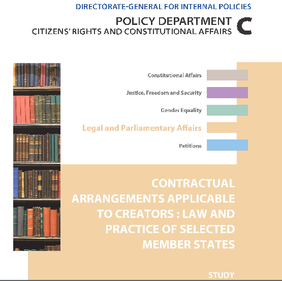 Studie: Contractual arrangements applicable to creators: Law and practise of selected member states